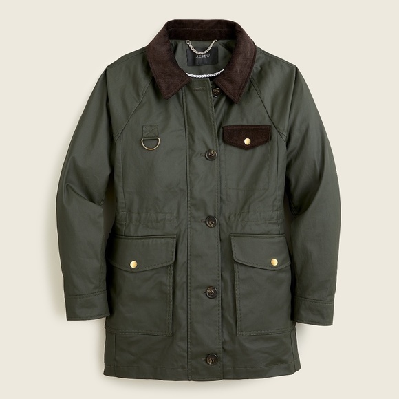 J crew waxed cotton jacket deals